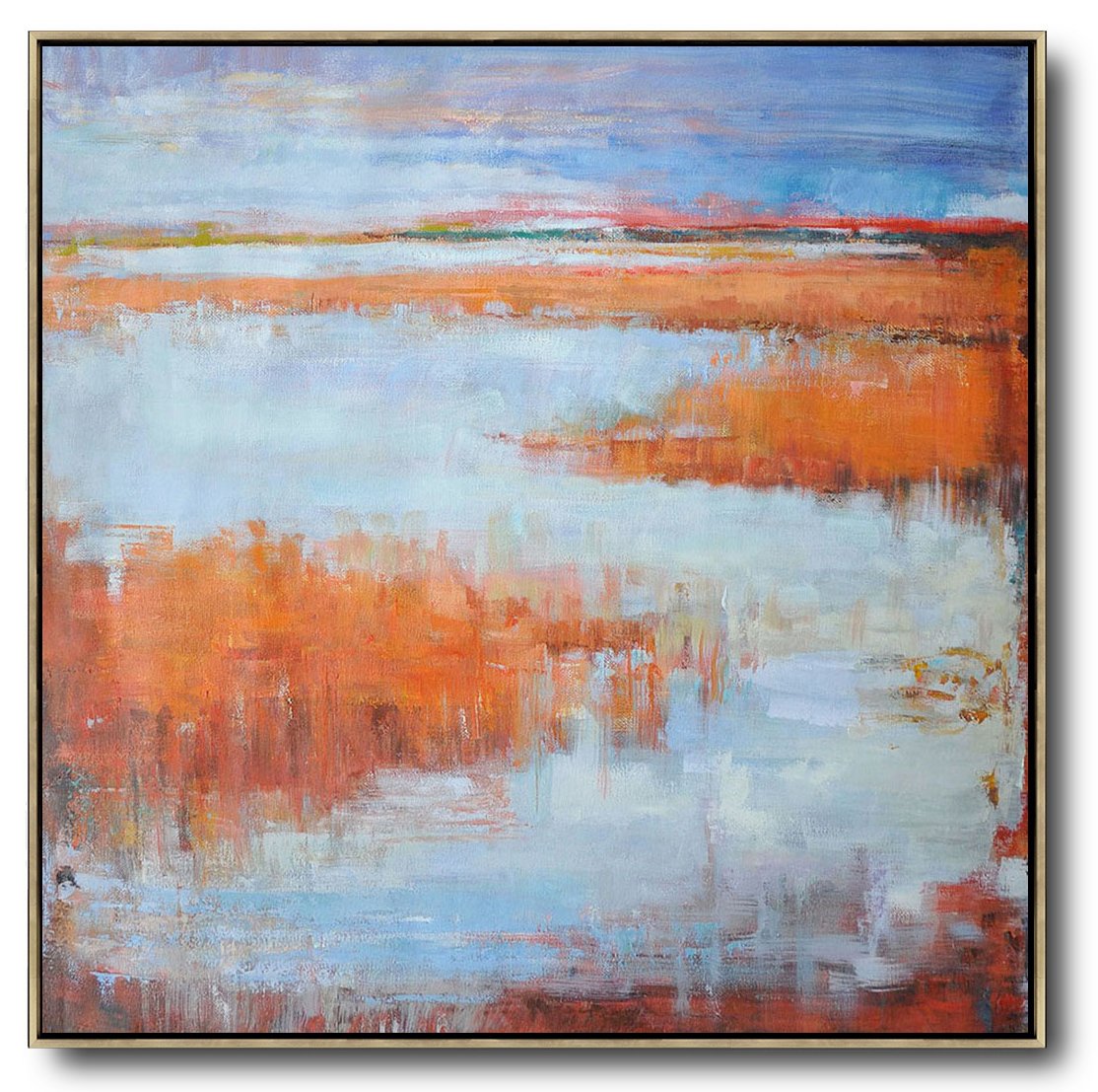 Abstract Landscape Oil Painting #LX15A - Click Image to Close